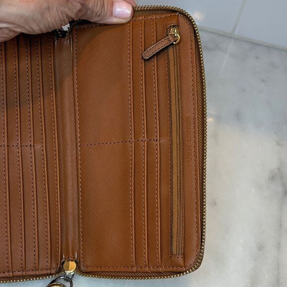 Michael Kors Nylon Leather Full Zip Continental Wallet - Picture 13 of 15